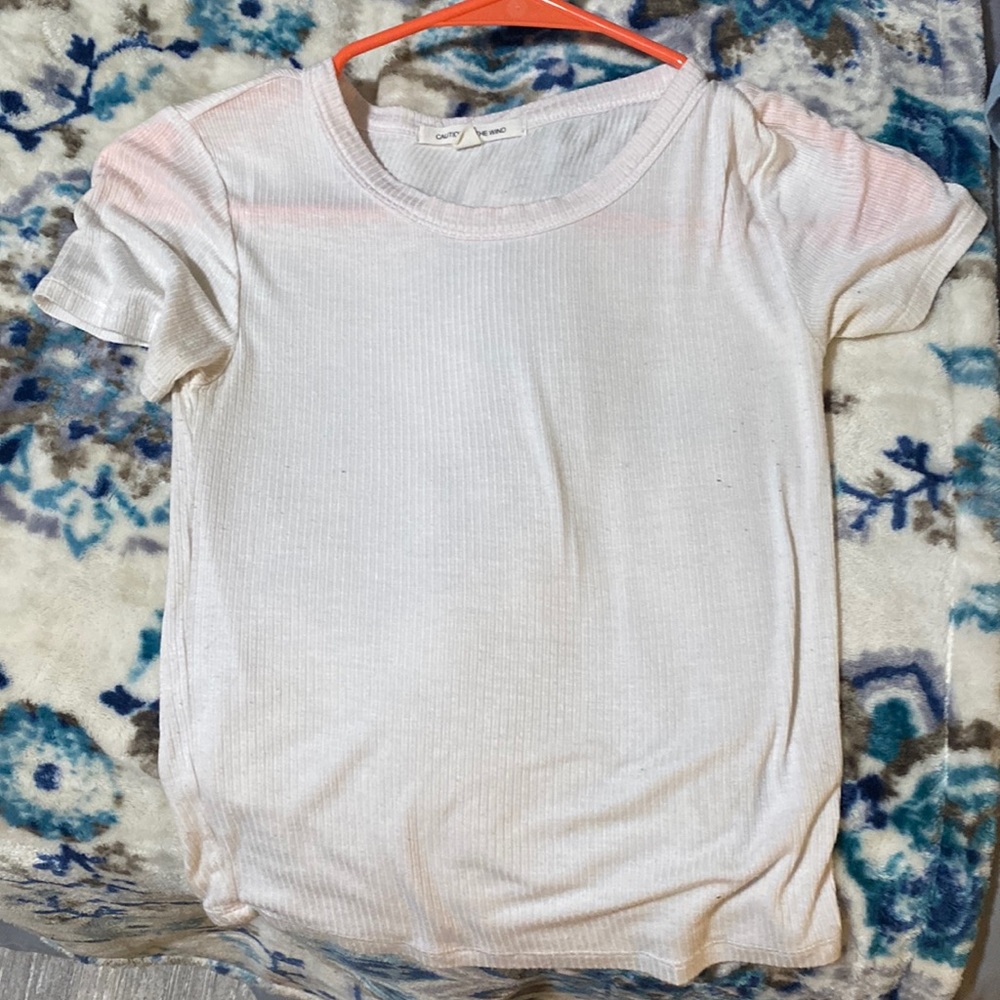 white baby tee
